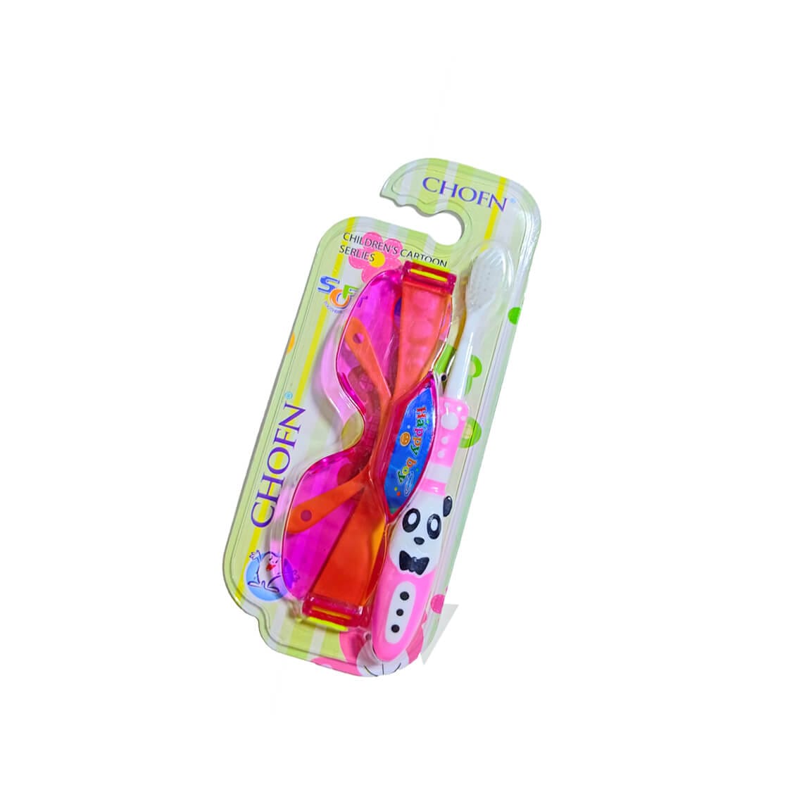 Kids-Extra-Soft-Teeth-Brush-with-Toy-Sun-Glasses-Pink-&-Red-1
