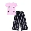 Lovely-Bow-Knot-Frill-T-Shirt-&-Plazzo-Baby-Pink-&-Black