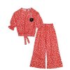 Shining-Stars-Cotton-Short-Top-&-Flare-Trouser-Red