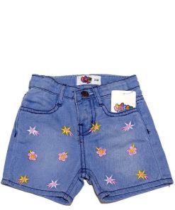 Stars-&-Jasmine-Flowers-Denim-Short-Sky-Blue
