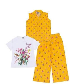 Summer-Prickly-Cotton-Sleeves-less-Coat-Tee-&-Plazz-Mustard