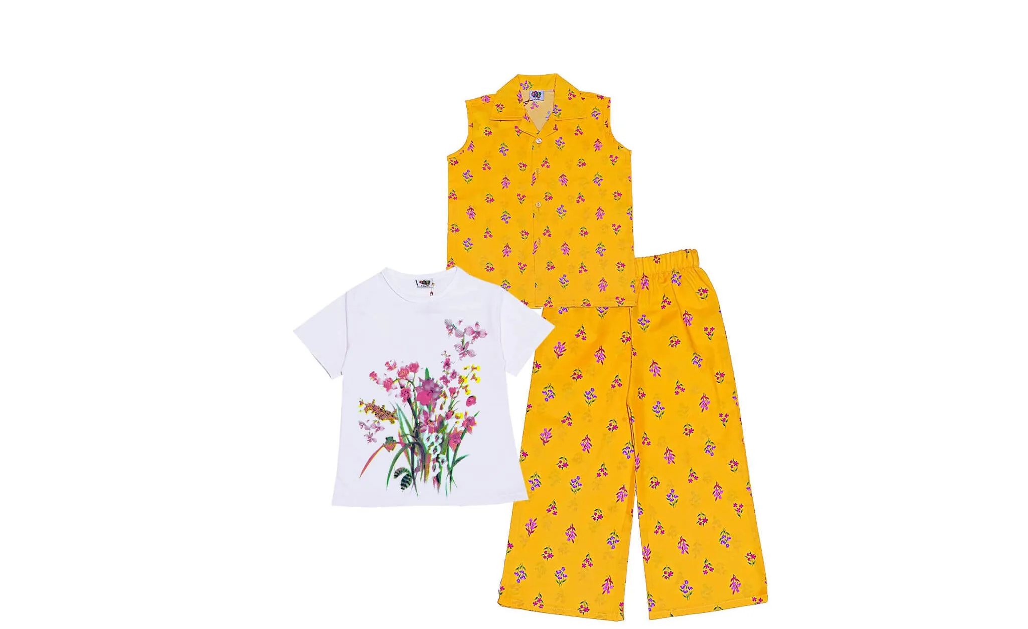 Summer-Prickly-Cotton-Sleeves-less-Coat-Tee-&-Plazz-Mustard