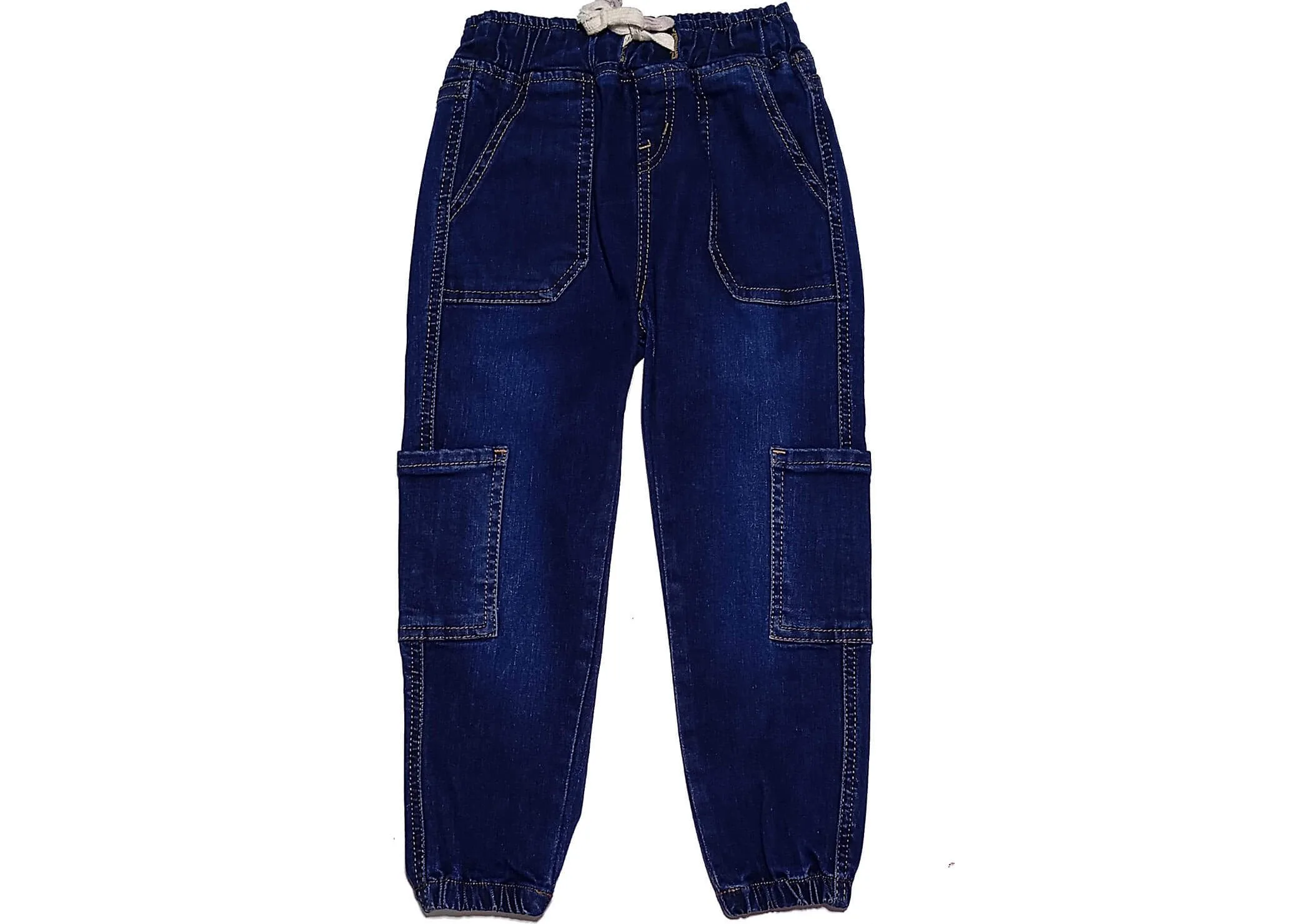 Trendy-Box-Six-Pocket-Denim-Cargo-Pant---Dark-Blue