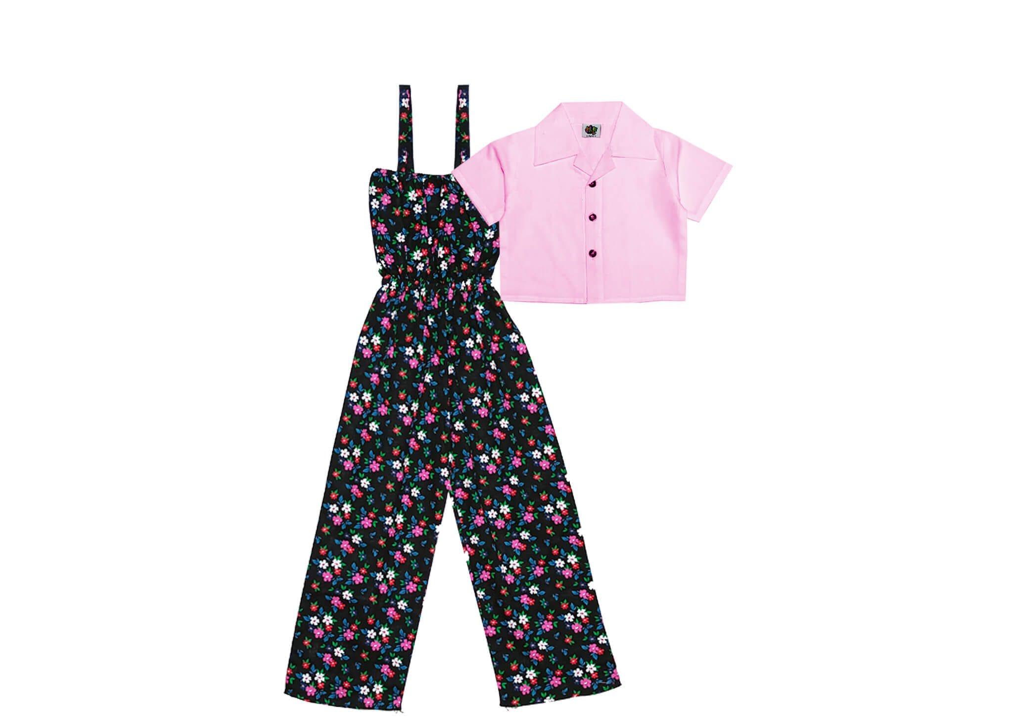 White-Daisy-Jumpsuit-with-Koti-Black-&-Baby-Pink