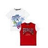 92 Sport Stylish Penal Tee Shirt – Red-Amazing Surfer Tee Shirt – White