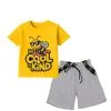 Bee-Cool-Kind-Tee-&-Short-Yellow-&-Grey