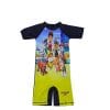 Cartoon-Charactor-One-Piece-Short-Sleeve-Swimsuit-Black