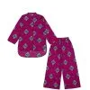Chakori-Motifs-Cotton-Short-Shirt-&-Trouser---Shocking-Pink
