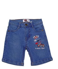 Fashion-Style-Guitar-Denim-Shorts---Mid-Blue