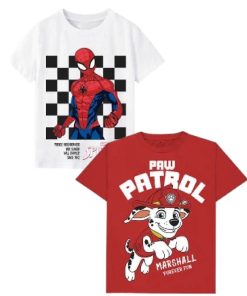 Forever-Fun-Paw-Petrol-Tee-Shirt-Red