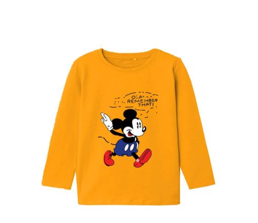 Happy-Baby-Mickey-Full-Sleeves-Tee-Shirt---Mustard