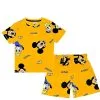 Mickey My Friends All Over T-Shirt & Shorts - Mustard