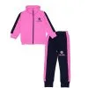 Run-Life-Mock-Neck-Zipper-&-Penal-Trouser-Fleece-Tracksuit---Pink