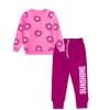 Sunshine-Flowers-Fleece-Tracksuit-Pink-&-Shocking-Pink