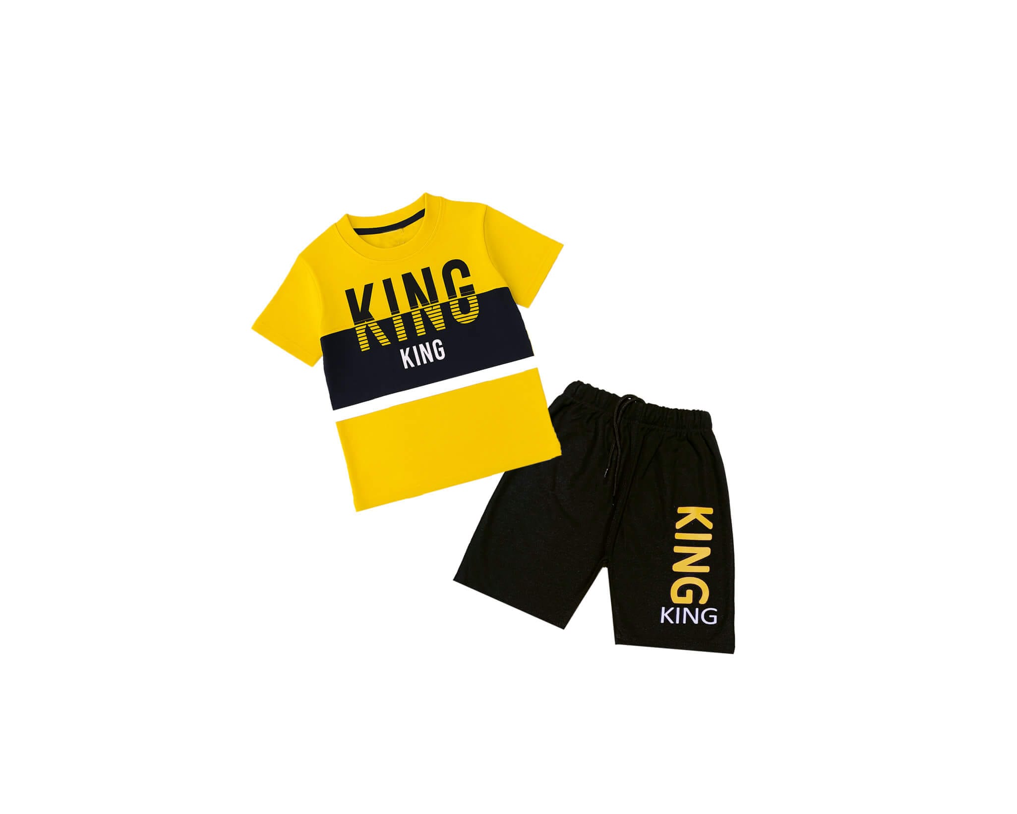 Super-King-Penal-Tee-&-Short---Yellow-&-Black-