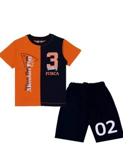 Victory-Center-Penal-Tee-Shirt-&-Short-Orange-&-Black