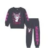 Cute-Kuromi-Fleece-Tracksuit-Dark-Grey