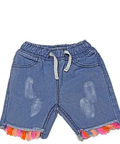 Hip-Hop-Party-Wear-Denim-Short---Light-Blue