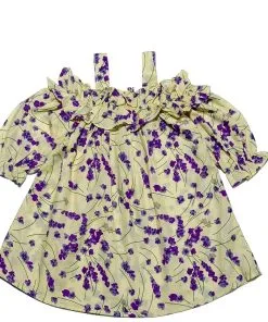 Purple-Lillys-Frill-Body-Cotton-Short-Top---Lime-Yellow