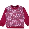 3D Flowers Net Stylish Fency Sweatshirt - Maroon (1)