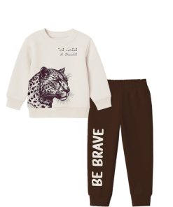 Be-Brave-Fleece-Tracksuit---Skin-&-Dark-Brown