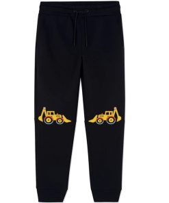 Bulldozer Kids Fleece Trouser - Black