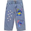 Lilo & Stitch Baggay Denim Pant - Sky Blue