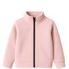 Minnie-Just-Enjoy-Fleece-Mock-Neck-Zipper-Tea-Pink 1