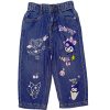 New Sanrio Baggy Denim Pant - Mid Blue (1)