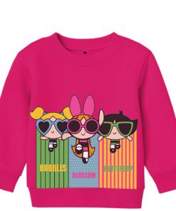 Powerpuff Girls Fleece Sweatshirt - Shocking Pink