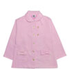 Stylish Round Coller Fleece Coat – Rose Pink