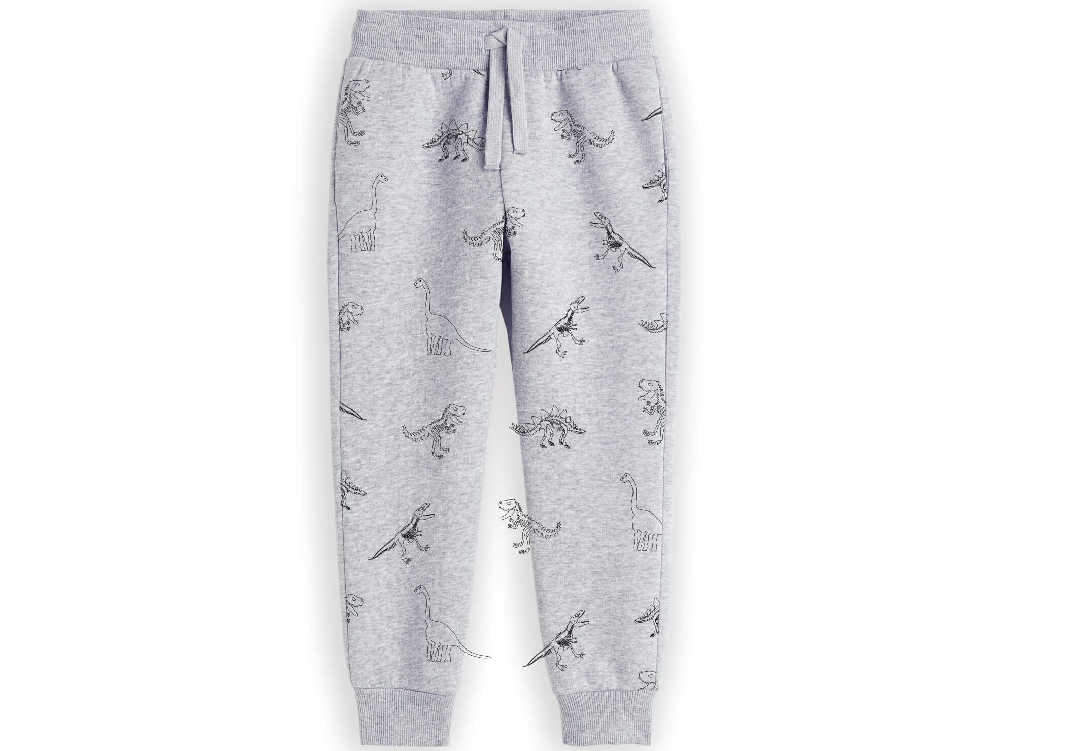 Wild-Animals-Allover-Fleece-Trouser-Heder-Grey