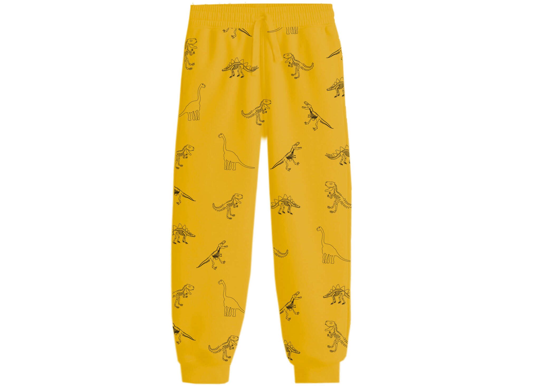 Wild-Animals-Allover-Fleece-Trouser-Heder-Mustard