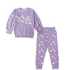 Daisy World Fleece Tracksuit - Plum