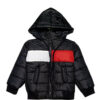 Flip Double Pennal Boys & Girls Puffer Jacket - Black