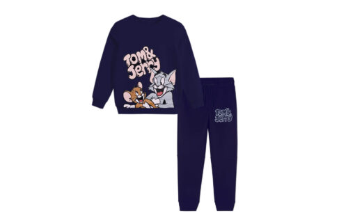 Fun with Friends Fleece Tracksuit - Navy Blue