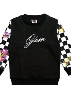 Glam-Chess-Style-Fleece-Sweatshirt-Black