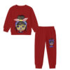 Goegeous Sequins Girl Fleece Tracksuit - Red