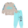 My Life Line 3 Penal Fleece Tracksuit – Grey Skin Charcoal