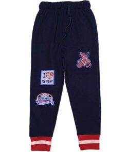 I love Bear Fleece Trouser - Navy Blue
