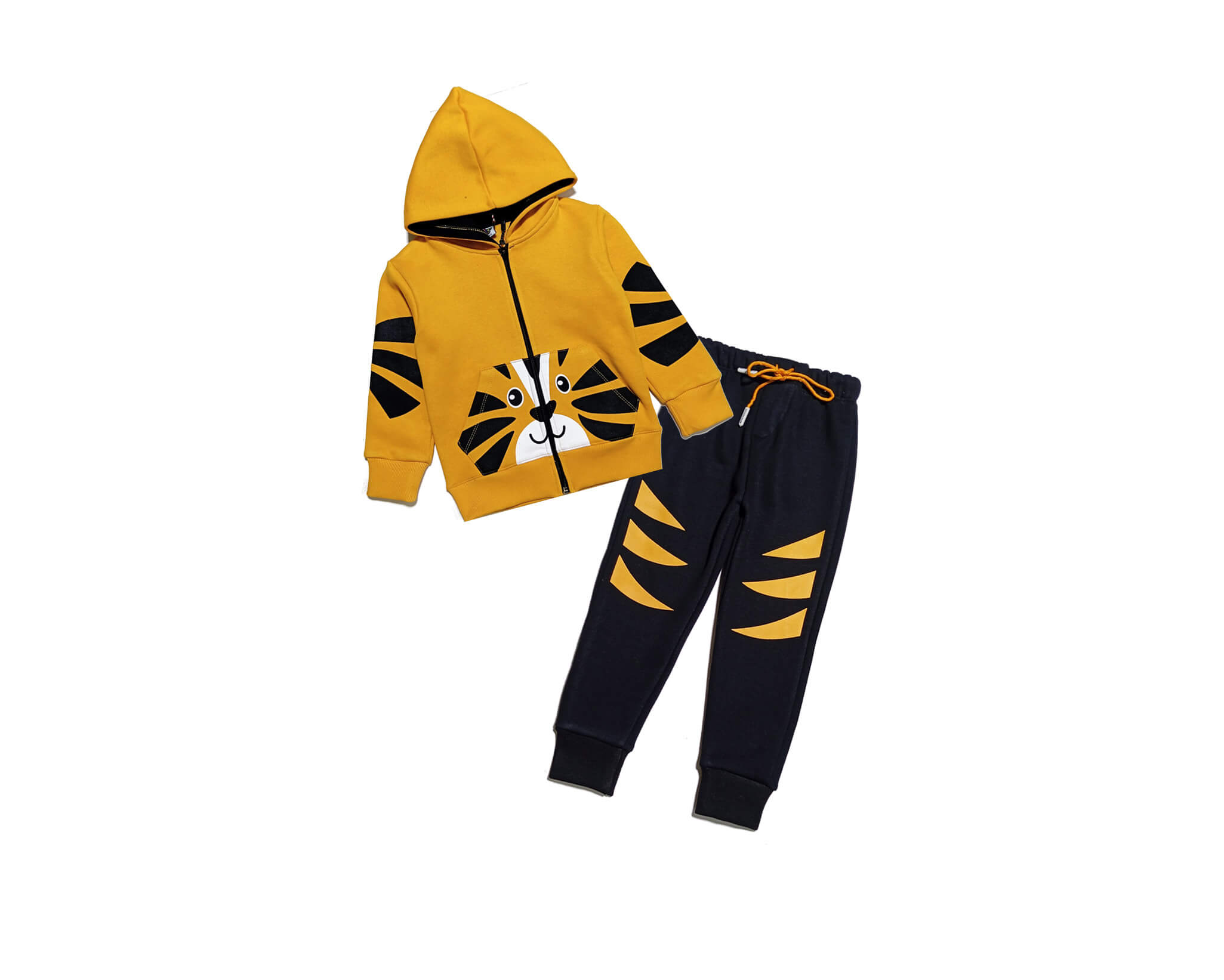 Innocent Baby Lion Hoodie Tracksuit - Mustard & Black