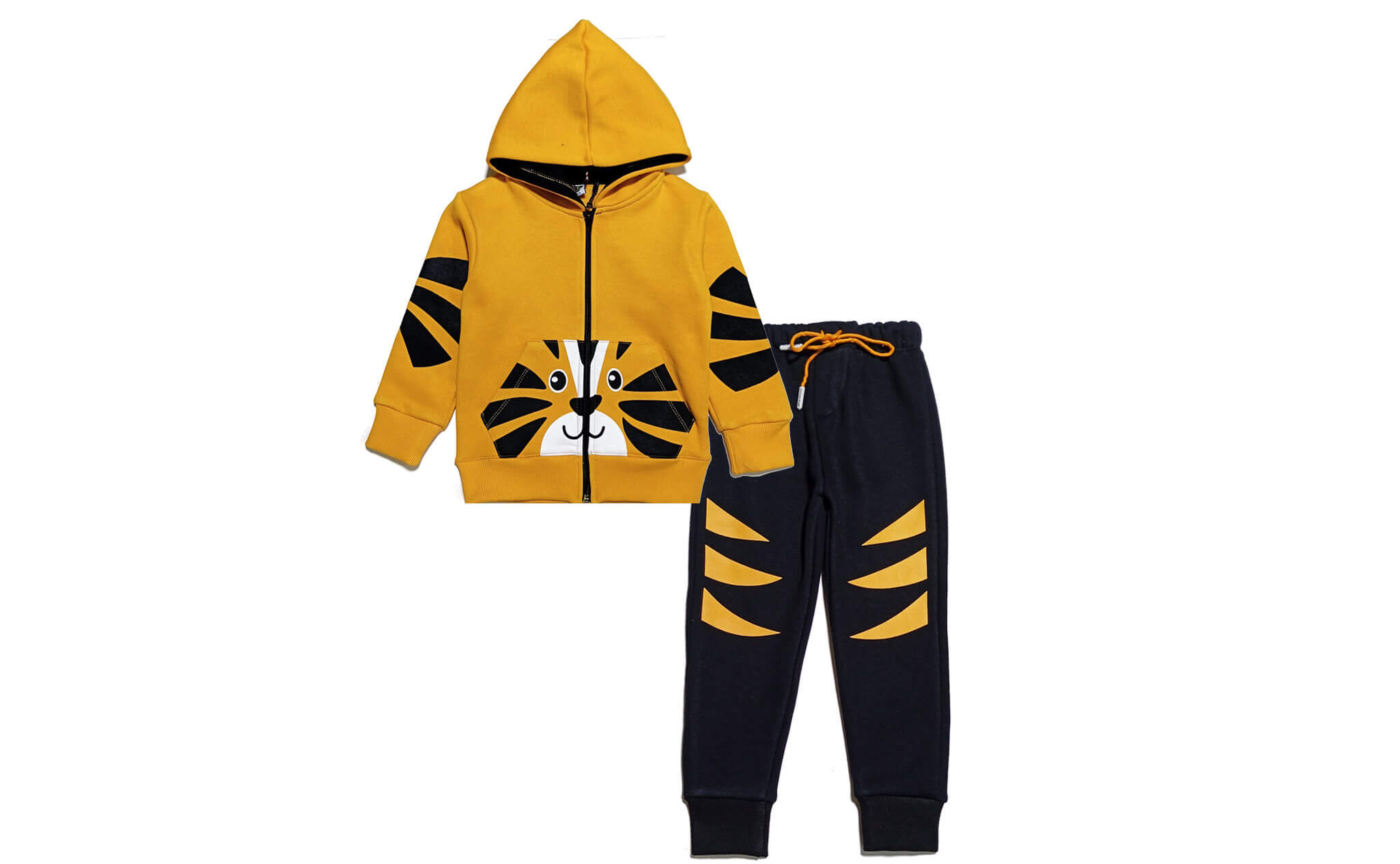 Innocent Baby Lion Hoodie Tracksuit - Mustard & Black