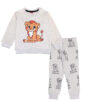 Little Lion Fleece Tracksuit - Heather Grey