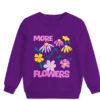 More Flowers Fleece Sweatshirt - Purple