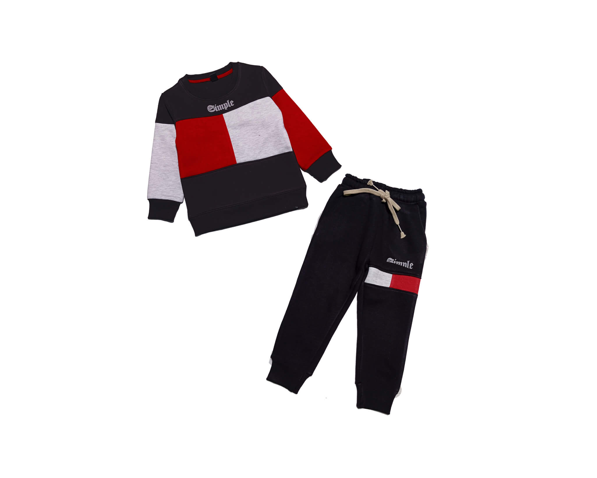 Red Box Pennal Fleece Tracksuit - Dark Brown 1