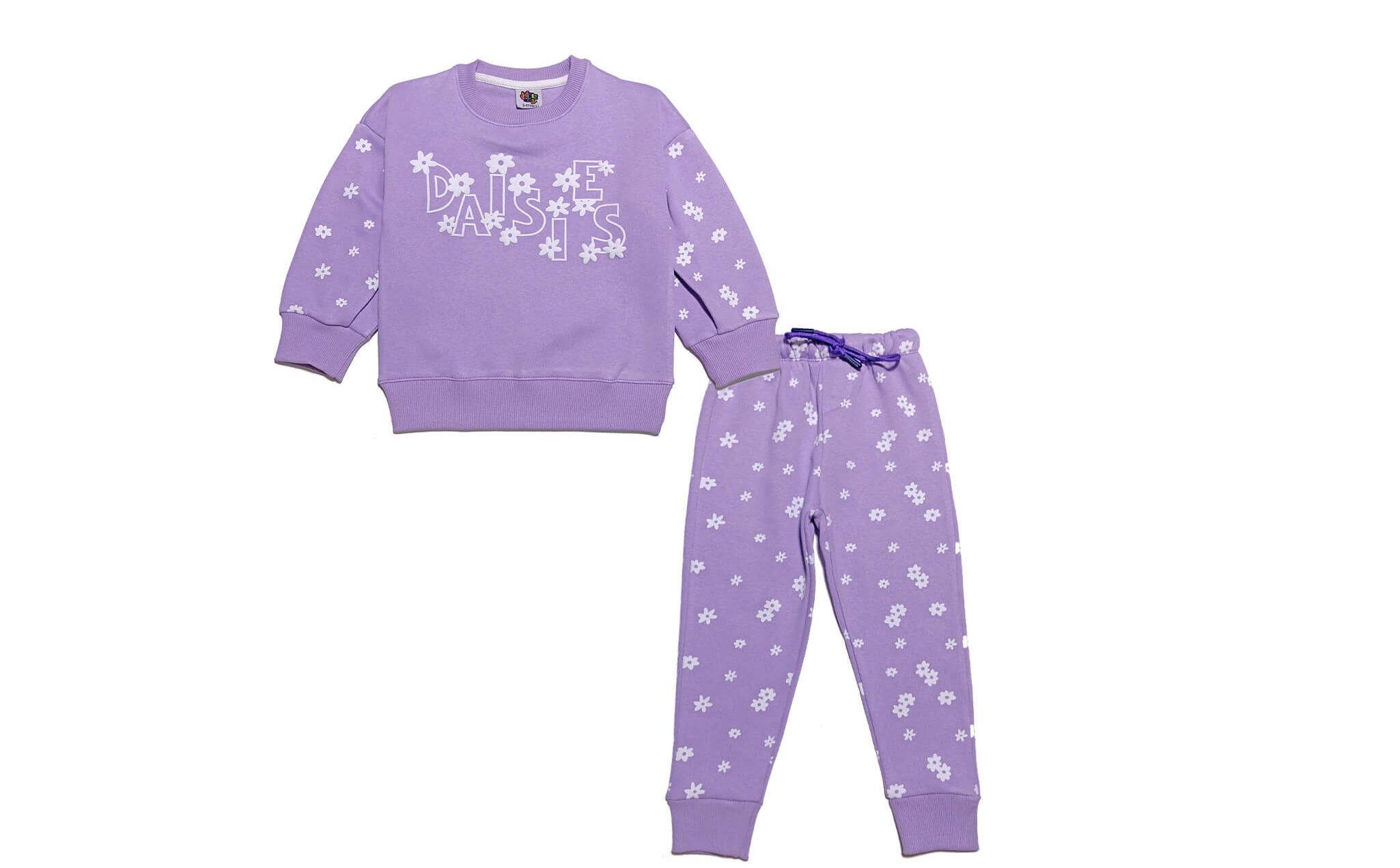 Daisy World Fleece Tracksuit - Plum