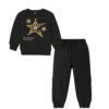 Shine Stars Sequin Fleece Tracksuit - Black
