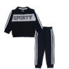 Sporty Pennal Fleece Tracksuit - Black