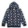 Sunflowers Glow Terry Hood - Navy Blue