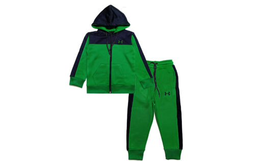 UA Poluster Fleece Hoodie Tracksuit - Green